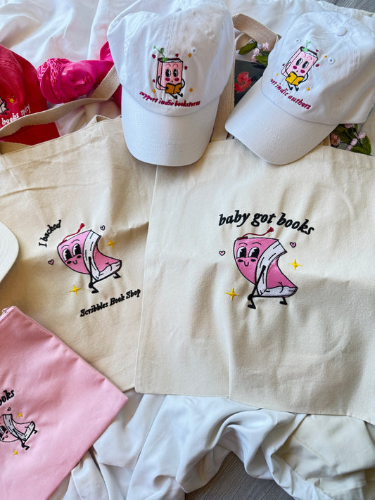 Scribbles Embroidered Tote-bag