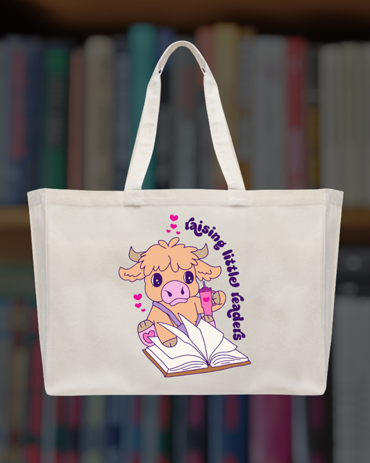 'Raising Little Readers' Scribbles Tote Bag